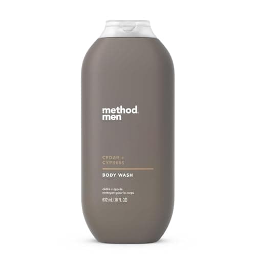 Method Men Glacier + Granite Body Wash, Paraben and Phthalate Free, 18 fl oz — Cedar + Cypress