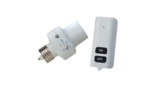 Smart Indoor Light Socket with Wireless Remote and Timer