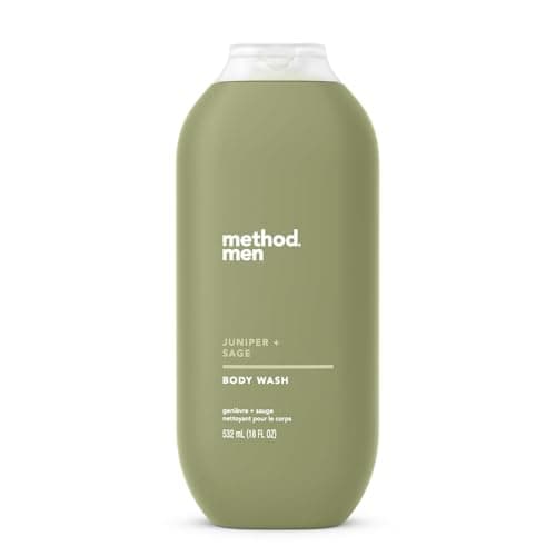 Method Men Glacier + Granite Body Wash, Paraben and Phthalate Free, 18 fl oz — Juniper + Sage