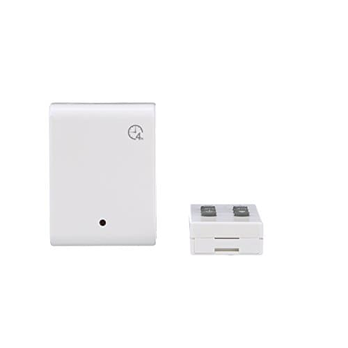 Wireless Remote Control Timer for Indoor Use with Countdown; 1 Polarized Outlet; White