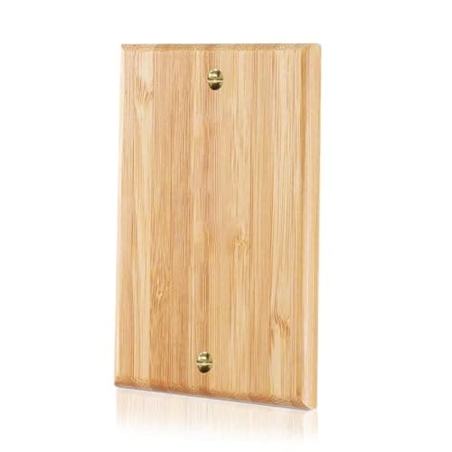 Bamboo Solid Wood Light Switch Plate Decorative Cover — 1PC-Wood Wall Plate 4