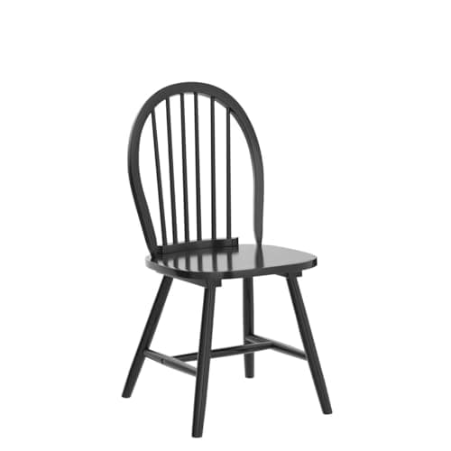 Giantex Black Windsor Armless Dining Chairs, Set of 4French Country Style