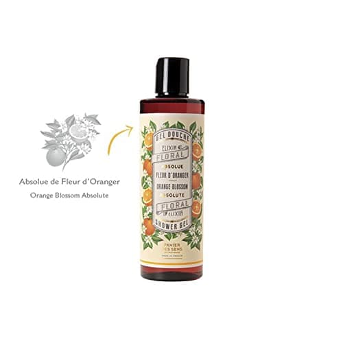 Panier des Sens Orange Blossom Foaming Body Wash - Moisturizing Soap with Glycerin & Olive Oil - 8.45 oz Vegan