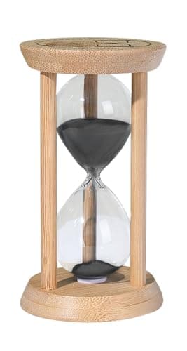 2-Minute SuLiao Wooden Sand Timer, Bamboo Hourglass for Home Office Decor