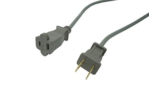 Compact Extension Cord for Small Appliances; 20-Foot; Gray