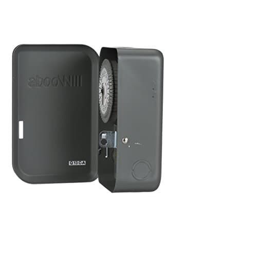 Durable Indoor 24-Hour Mechanical Timer Switch, 120V/40A DPST, BLACK
