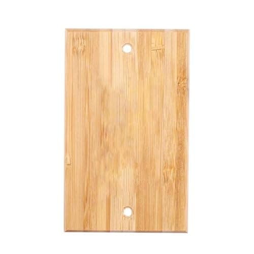 Solid Bamboo Single Toggle Light Switch Plate, 4.5" x 2.76" Home Decor — 1PC-Single Toggle Blank