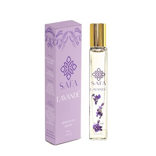 SAFA Lavandé Fragrance Oil Roller | Organic French Lavender & English Petals | 10 mL