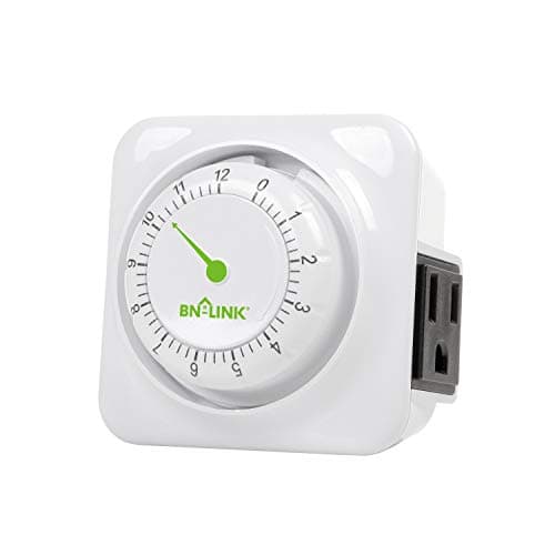 BN-LINK 12 Hour Energy Saving Countdown Timer, ETL Listed, 1875W for Kitchen(phone charger, lamps)