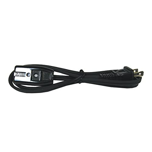 Black Mini Woods Hpn Replacement Extension Cord 2 ft 18/2
