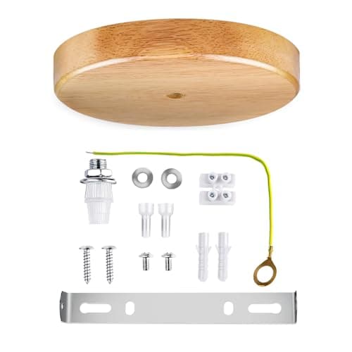Arturesthome Natural Wood Ceiling Canopy Kit for Pendant Lights — Wood