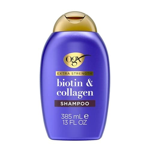 OGX Thick & Full Volumizing Shampoo for Fine Hair with Biotin & Collagen, 13 Fl Oz