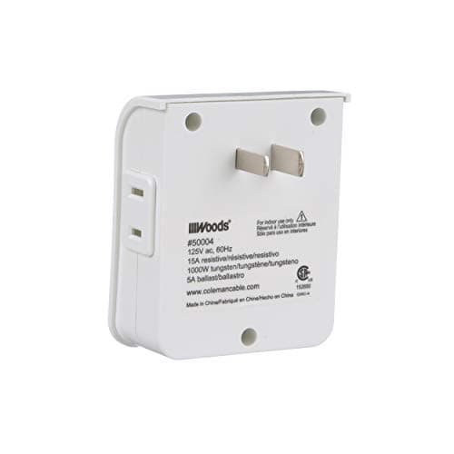 Mechanical 2-Outlet Timer for Indoor Use