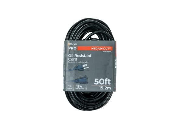 Heavy Duty 50-Foot Outdoor Extension Cord for Agriculture with Oil Resistant Jacket