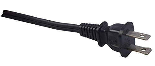 Black Mini Woods Hpn Replacement Extension Cord 2 ft 18/2