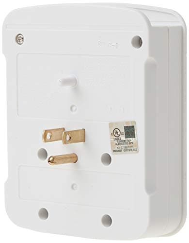Surge Protector with 6 Outlets and 2 USB Ports, 1000J Protection