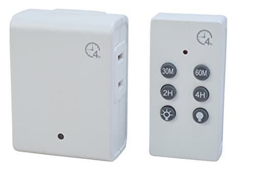 Wireless Remote Control Timer for Indoor Use with Countdown; 1 Polarized Outlet; White