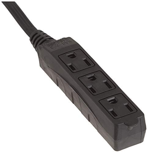 Compact 8-Foot Indoor Extension Cord with 3 Outlets for Home Use