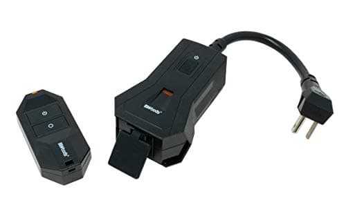 Woods 50125WD Wireless Remote ControlOutlet Kit, 1Grounded Outlet, Black