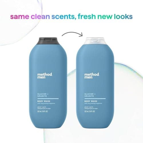 Method Men Glacier + Granite Body Wash, Paraben and Phthalate Free, 18 fl oz