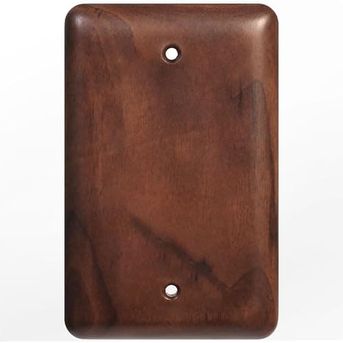Stylish North American Walnut Switchplates for Modern Décor — Blank Wall Plate