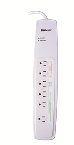 Energy Saving Surge Protector Power Strip for Remote Control — 6-Outlet