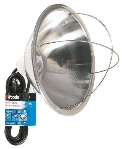Woods 0165 Brooder Lamp with Bulb Guard, 250W Reflector & Cord