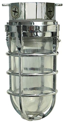 Woods L1706 Vandal-Resistant 150W Security Light, Silver — Chrome