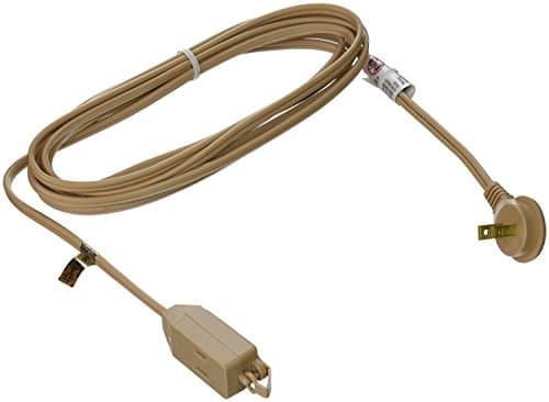 Slim Plug Extension Cord, 2-Wire, 13-Foot, Beige