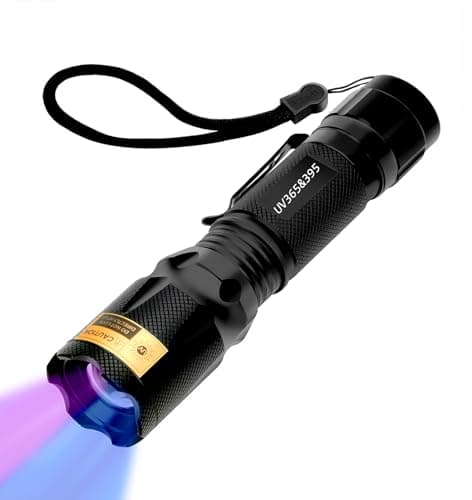 365nm 395nm UV Flashlight, Black Light Torch for Pet Urine & More icmpetà