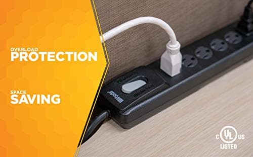 Surge Protector With Safety Overload Feature for 1440J Protection