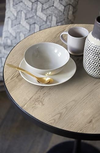 GloryTik Light Brown Wood Grain Peel and Stick Wallpaper