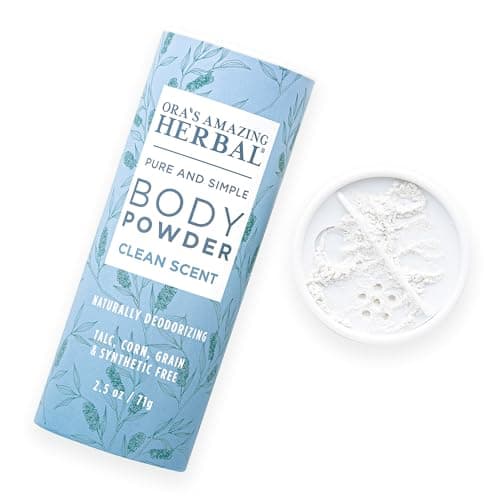 Talc Free Body Powder, Grounding Scent, Lavender & Vetiver, 2.5 oz — Body Powder Clean Scent