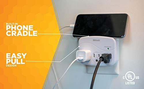Surge Protector for Home and Office Use with 3 Outlets and 1000J Protection