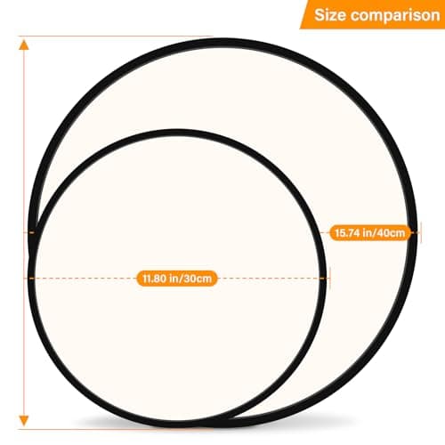 Minimalist Black 15.7" Dimmable LED Oak Flush Mount Ceiling Light