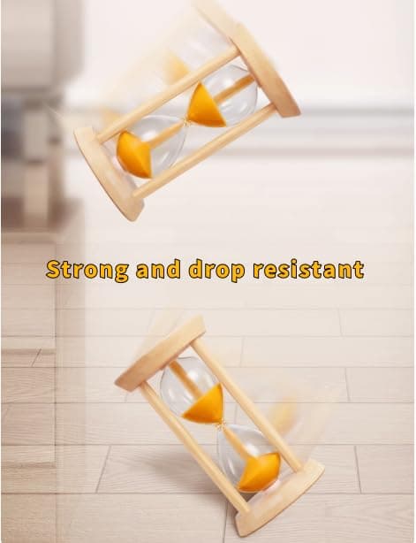 Gold Unbreakable 1-Minute Bamboo Sand Timer