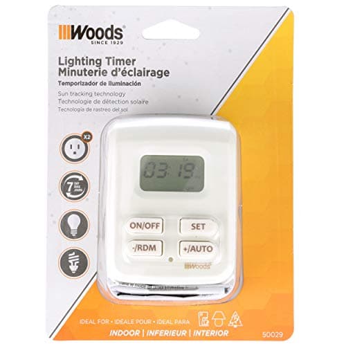 Digital Timer 2 Outlet 3C White, 1 Pack, As Shown in The Image