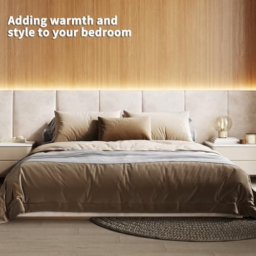 6pcs Self-adhesive White LED Light Kit for Wood Slat Walls & Home Decor
