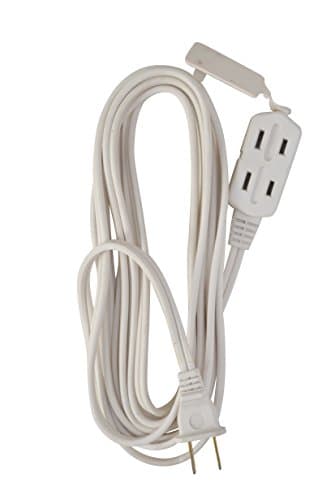 Cube Extension Cord with Power Tap, 6-Feet White - for Woods 0600W