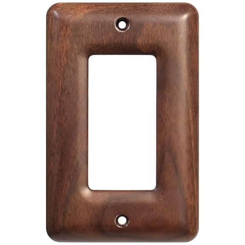Stylish North American Walnut Switchplates for Modern Décor