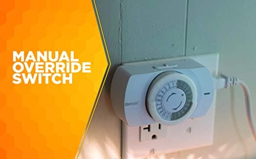 Simplified Indoor 24-Hour Heavy Duty Mechanical Timer for Standard Usage