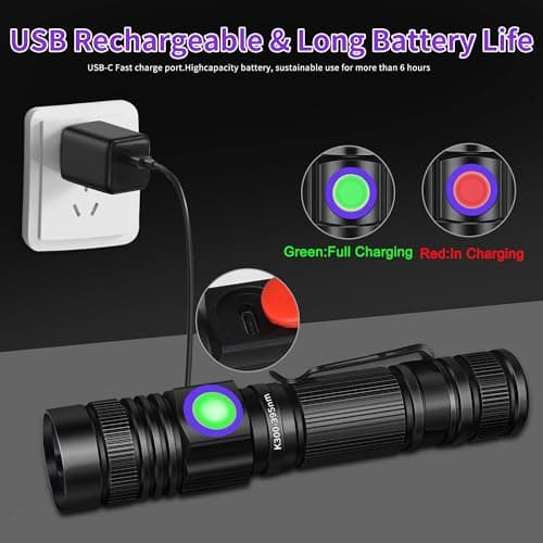 Compact UV Flashlight for Resin Curing and Pet Urine Detection
