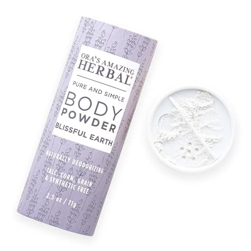 Talc Free Body Powder, Grounding Scent, Lavender & Vetiver, 2.5 oz