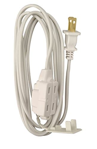 Cube Extension Cord with Power Tap, 6-Feet White - for Woods 0600W