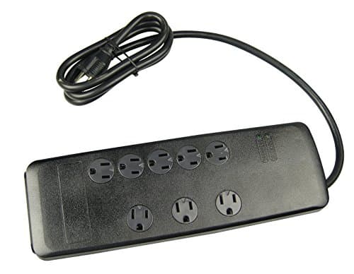 Surge Protector for Home/Office with Safety Overload Protection, 8 Outlets, 3540J, 6 Ft Cord, Black
