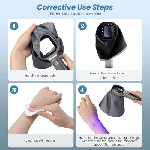 Portable Professional Handheld Wood Light Face Detector for Pets