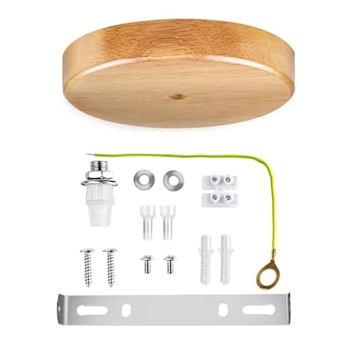 Arturesthome Natural Wood Ceiling Canopy Kit for Pendant Lights