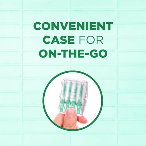 GUM Soft-Picks Comfort Flex Dentist-Recommended Teeth Cleaning Picks, 80 Count, Mint