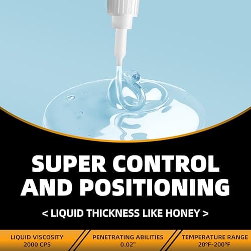 High-Strength 2610 PSI Super Glue, 4.6 oz, Extra Caps & Microtips