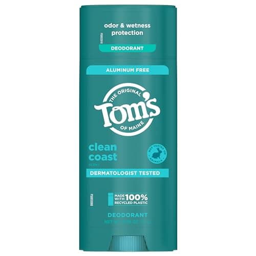 Tom’s of Maine Aluminum-Free Natural Deodorant 3.25 oz | Goes on Clear | Odor & Wetness Protection — Clean Coast
